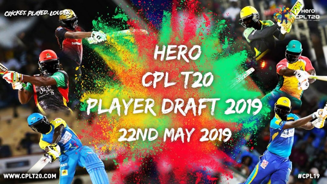 CPL DRAFT TO TAKE PLACE ON 22 MAY CPL T20